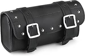 Viking Bags Armor Leather Motorcycle Tool Bag (Studded)