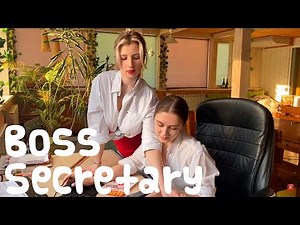 Secretary Spills Coffee on Her Boss - What Happens Next? | Secretary Roleplay