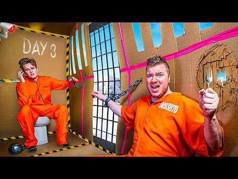 100 HOUR ULTIMATE Box Fort PRISON ESCAPE CHALLENGE!