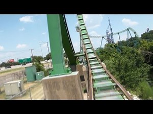 Shock Wave Roller Coaster Front Seat (HD POV) On-Ride Six Flags Over Texas