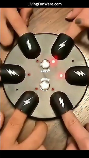 Mini Lucky Electric Shock Finger: Prankster's Lie Detector, Party Game Toy for Funny Stress Relief.