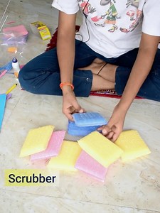 13K views · 199 reactions | Surprising craft with Utensils cleaning scrubber ❤ #scrubbercraft #diy #reuse #recycle | Craft Engineer | Facebook