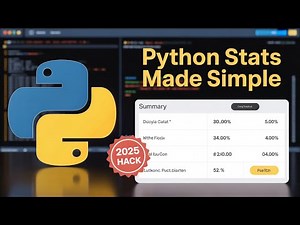 Best and easy way to perform descriptive statistics in Python