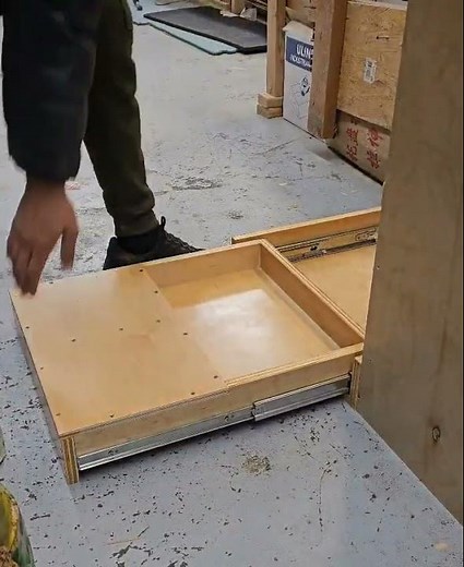 Step stool Pull Out For Floor installation, kick to open with Soft close Blum slides by Handyct.com