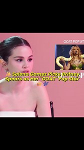 Selena Gomez Says Britney Spears Is the GOAT of Pop #reels #selenagomez #britneyspears #selenators #selenator #selena #selenagomezinterviews #selenagomeznews #selenanews | Celebrity Spotlight