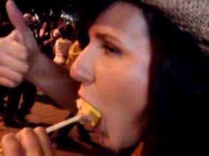 Corn Dog Deep Throat At The Calgary Stampede