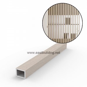 [Hot Item] Panel de decoración de revestimiento de columna compuesta de PVC de bambú blanco y madera