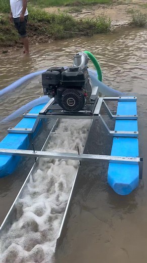 Gold mining equipment on TikTok