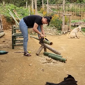 2.9K views · 275 reactions | How to create a gorgeous bamboo reading table and chair. | Kayden Valencia | Facebook