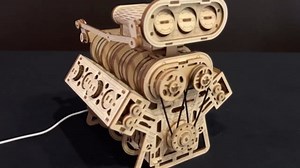 V8 Engine 3D Puzzle Model Engine Kit for Adult, 3D Puzzles for Adults V8 Model Engine Kit with Working Motor, Building Kits Hobbies for Men, Gift for Men & Teen