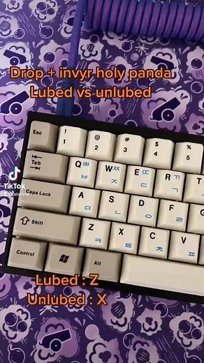 Drop holy pandas lubed vs unlubed
