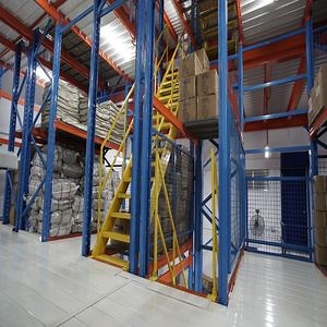 [Hot Item] Double Deep Pallet Racking Mezzanine Floor System Warehouse Rack Storage Shelving Rack