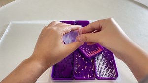 Diamond Painting Trays with Lids, 6 Pack Diamond Painting Trays with Storage Containers, 2-in-1 Diamond Art Storage and Diamond Art Trays, Bead Storage&Line-Up, Diamond Painting Tools for Adults