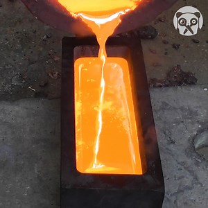 80K views · 308 reactions | Casting a copper ingot from old wires Partner: 岡田家の休日 | Bored Panda Art | Facebook