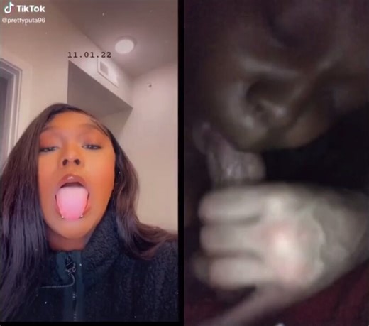 Tik Tok thot exposed sucking and catching nut