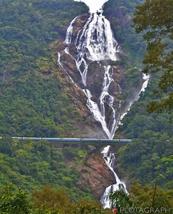 8.6K views · 65 reactions | Dudhsagar Falls is a four-tiered waterfall located on the Mandovi River in the border of the Indian state of Goa and Karnataka. Goa Tourism Department #Goa | Girish Photography | Facebook