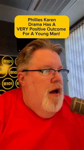Phillies Karen drama has a very positive outcome for a young man! He may not have gotten that baseball but he got a whole lot more! #goodnews #feelgood #phillieskaren @Phillies @iHeartRadio | B101