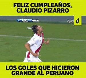 96K views · 3.1K reactions |  683 partidos, 281 goles, 111 asistencias, 1 Champions League, 6 Bundesligas, 6 Copa Alemanas, 1 Mundial de Clubes, 1 Copa Intercontinental... Claudio Pizarro es por esto y mucho más una leyenda del fútbol, que hoy cumple 41 años y sigue jugando en uno de los mejores torneos del mundo  | Depor.com | Facebook