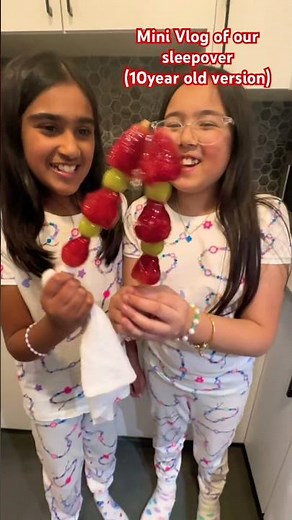 Spring break sleepover fun with bestie Arya🫶🏻#shorts #sleepover #bestie