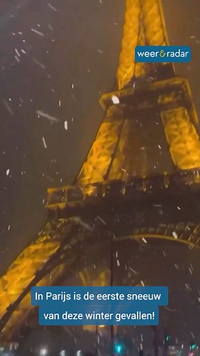 Winterwonderland in Parijs! 🎥Credits: Martin Gaelle . . . #winter #winterwonderland #weerenradar #sneeuw #snow #parijs #paris #eiffeltower #eiffeltoren | Weer & Radar Nederland