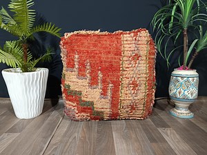 Moroccan Wool Pouf, Outdoor Kilim Pouf, Floor Pouf, Beni Ourain Square Pouf, Yoga Meditation Cushion, Bohemian Moroccan Pouf, Kilim Pouf. - Etsy