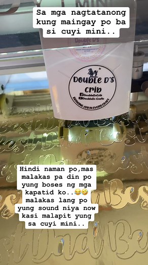 Sa mga nagtatanong kung maingay po si cuyi mini..ok lang po..mas malakas pa din po boses ng mga kpatid ko..😂🤣😂🤣 #smallbusinessbigdreams #cuyimini #cutterplotter #borongan | Irene Afable