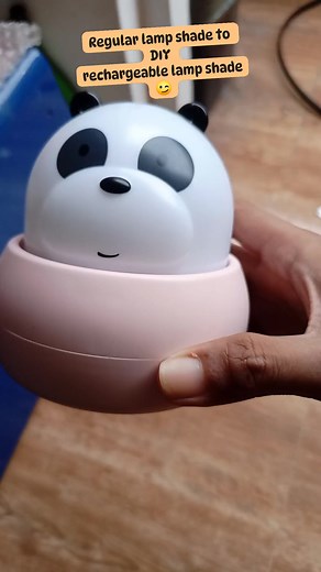 regular lamp shade to diy rechargeable lamp shade #diyprojects #rechargeablelight | Julius Dellosa