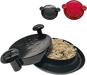 BANDINI Chicken Shredder Shred Machine for Pulled Pork, Beef & Chicken, Meat Mincer with Non-Slip Base and Handle Operation(Black)