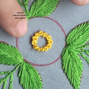 2.9K views · 49 reactions | Attractive Hand Embroidered French Knot Design #frenchknots #design #embroidery | Hand Embroidery Designs | Facebook