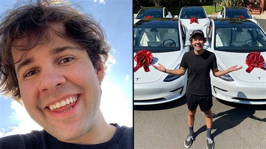 David Dobrik is giving away five Teslas to his fans if they register to vote