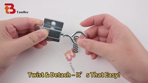 TamBee Hidden Bookcase Door Book Latch and Lock, Secret Book Latch Hidden Door Kit for Bookshelf Doors, DIY Secret Doors for Home Office, Storage, Safe Room