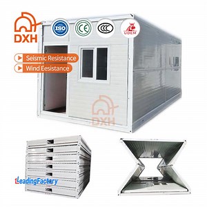 [Hot Item] Office Warehouse Storage Prefab Home Refugees Mobile Temporary Living Warehouse Farmhouse Accommodation Shelter Camp Dormitory Factory Folding Container House