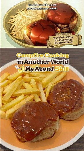 This Orc General Hamburger is insanely juicy! 🍔💥🤯 from Campfire Cooking | Anime food IRL
