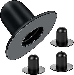 4 Packs Pool Plugs for Above Ground Pool Wall Plugs Replacement Swimming Pool Pump Strainer Hole Plug Compatible with Intex Bestway Coleman&Summer Escape Above Ground Swimming Pools (Black)