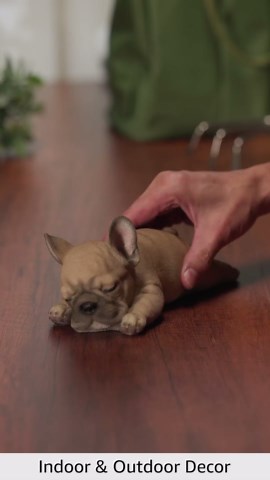 Hi Line 87710-G Sleeping French Bulldog Puppy Figurine