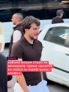 Adriano Đogani stigao na devedesete: Vesnin i Đoletov sin došao da podrži Gagija i Anabelu 📽️: Mondo #mondo #mondoportal #mondozabava