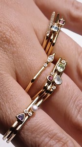 Introducing Puzzle Stacking Rings. Every birthstone. Endless combinations. It’s the best kind of puzzle. Start stacking your story today at the link in bio or in stores. | Mejuri