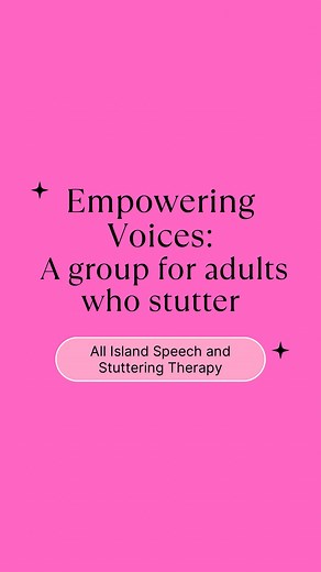 Empowering Voices: A group for adults who stutter #StutteringAwareness #Stuttering #SpeechTherapy | All Island Speech & Stuttering