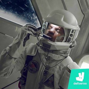 In space, no one can hear your belly rumble. | Deliveroo | Facebook