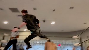 Running Single leg dropkick follow up with a running shooting star press by @chriscarterprow to @zz_top_game #Alpha9 | @primosprowrestling Show available on @FiteTV, new users use promo code “4vweyzv” #PrimosPremierprowrestling #PPPWalpha9 | Wrestling With Unicorns