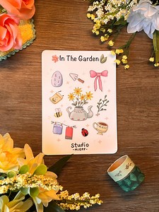 Cottagecore Garden Sticker Sheet: Waterproof Planner Stickers - Etsy UK
