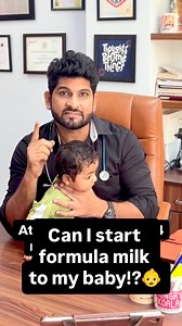 A lot of mothers start formula unnecessarily just because the baby is crying. Crying alone is not an indication to start formula. Formula should be introduced only if the baby is not gaining weight adequately and only on a doctor’s advice. Otherwise, breast milk is more than enough for the first six months of life—even for twins. If the baby’s weight gain is good, activity is normal, and the baby is passing urine well, formula is not required. Exclusive breastfeeding till six months is sufficien