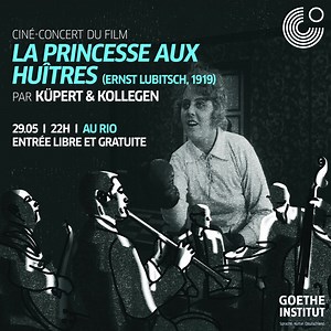 🎷🎬 Vous aimez le #cinéma et le #jazz ? Alors ne ratez pas demain, le Ciné-concert : La Princesse aux huîtres avec Küspert & Kollegen Du jazz live par : Aziz Belheni: Percussion Ahmed Alam: Bass Till Martin: Saxophone & clarinet Werner Küspert: guitare. Sur le film de comédie, muet allemand « La Princesse aux huîtres »/„Die Austernprinzessin“ réalisé par Ernst Lubitsch, sorti en 1919. ⏰ 29.05 à 22h 📍 Le Rio ✅ Entrée libre et gratuite | Goethe-Institut Tunis