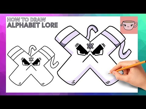 How To Draw Alphabet Lore - Letter X | Cute Easy Step By Step Drawing Tutorial