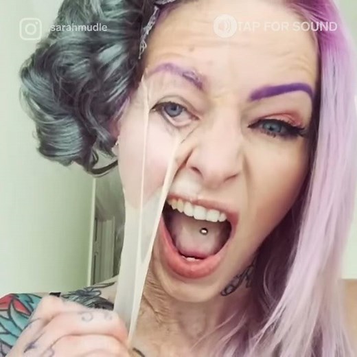 A makeup artist is making waves with a horrifying monster look