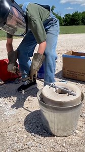 Melting Aluminum Cans in a Bucket🤯 w/ GrowJack Outdoors #kor #stem #growjack #cleftstrong | Speed Bump Garage