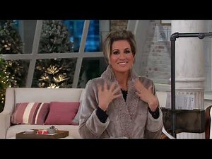 Velvet Soft Full Length Robe with Sherpa Collar by Berkshire on QVC