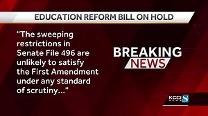 Judge blocks most of an Iowa law banning some school library books and discussion of LGBTQ  issues