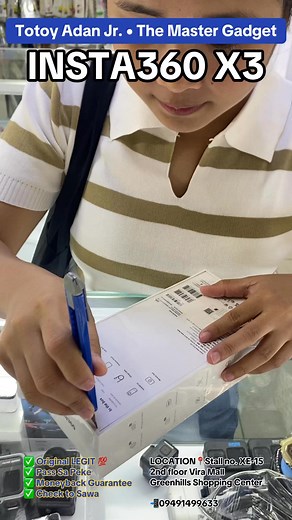 unboxing : INSTA360 X3 #themastergadget #PassSaPeke #totoyharrygadget #checktosawa #Greenhills #drone #camera #dji #insta360 #gopro | The master gadgets