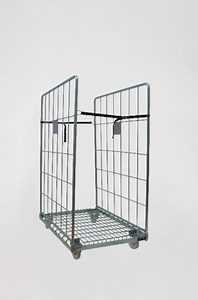 [Hot Item] Warehouse Wire Mesh Metal Storage Cages Roll Container Metal Stillage Collapsible Pallet